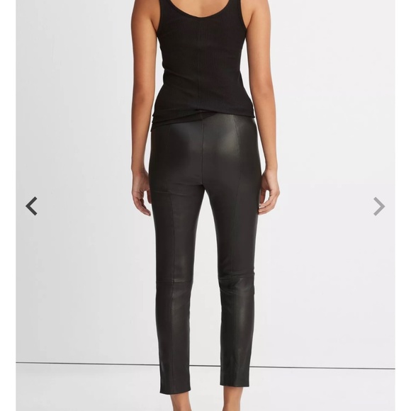 Vince Stretch Leather Leggings | Real Leather | Size M | Quiet Luxury - Picture 10 of 13